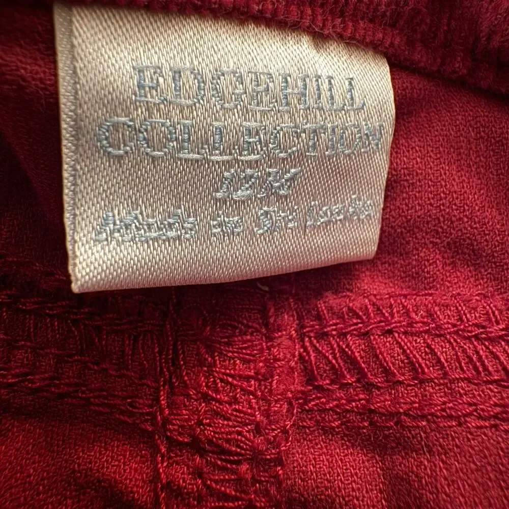 Edgehill‎ Corduroy Pants Baby 12 Months Unisex Boy Girl 2 Pair 1 Green 1 Red
